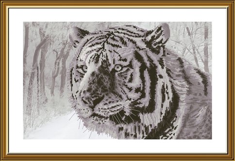 Бенгальский тигр, набор для вышивания