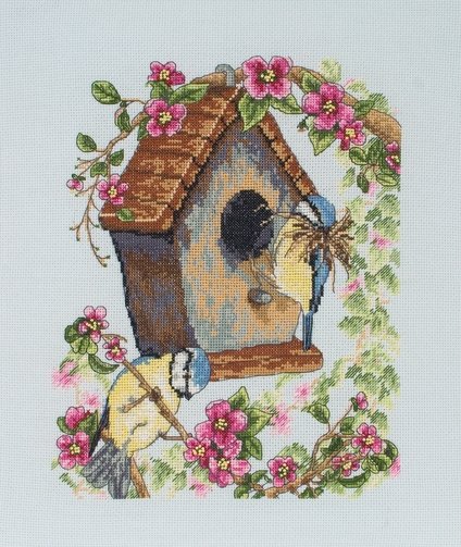 Птичий домик, набор для вышивания, Anchor