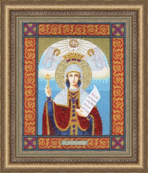Икона Св. Великомученицы Параскевы Пятницы, набор для вышивки
