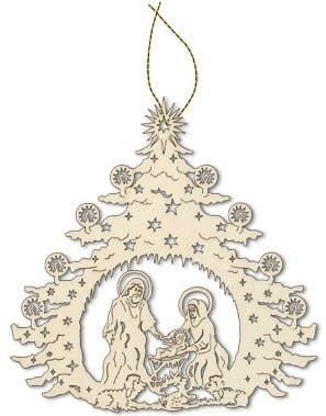 Деревянная заготовка "Рождественская ёлка"