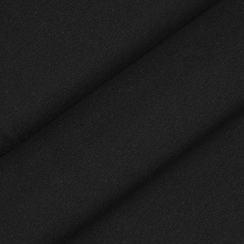 Ткань декоративная, Футер с лайкрой, черный