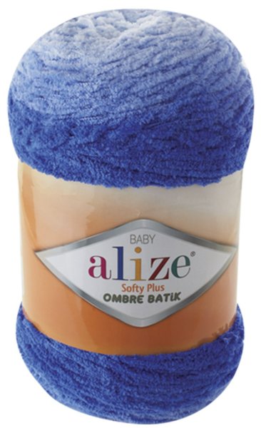 Пряжа Alize Softy Plus Ombre Batik, 100% микрополиэстер, 500г/600м