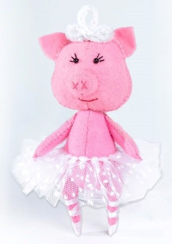 Набор для шитья текстильной игрушки "Свинка Балеринка"