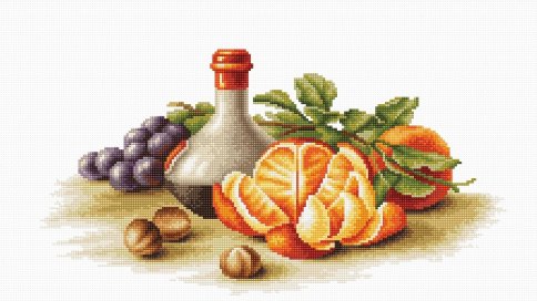 Натюрморт с апельсинами, набор для вышивания