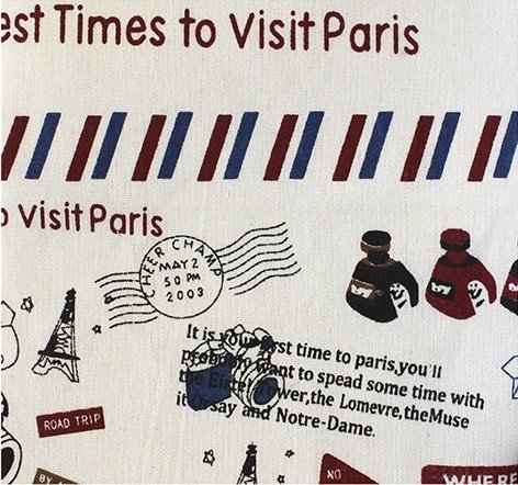 Ткань декоративная "Визит в Париж"