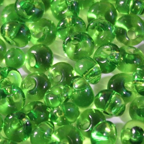 Бисер Preciosa Drops, размер 8/0, прозрачный, цвет 50430, светло-зеленый, 50гр