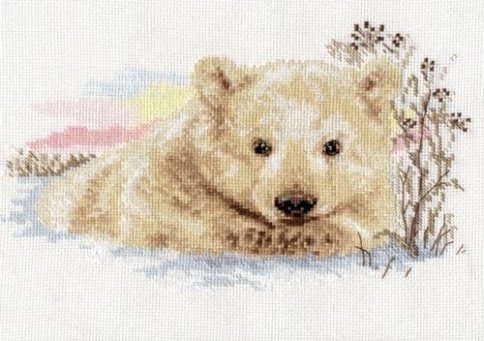 Северный медвежонок, набор для вышивания