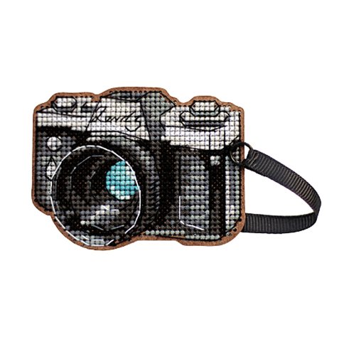 Фотоаппарат, набор для вышивания оригинального магнита