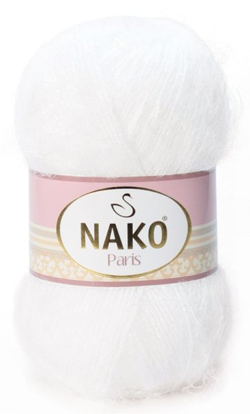Пряжа Nako Paris, 40% премиум акрил, 60% полиамид, 100г/245м