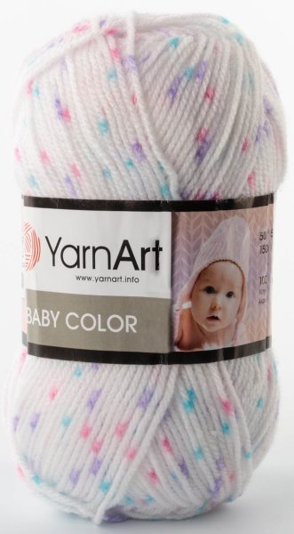 Пряжа YarnArt Baby Color, 100% акрил, 50гр/150м