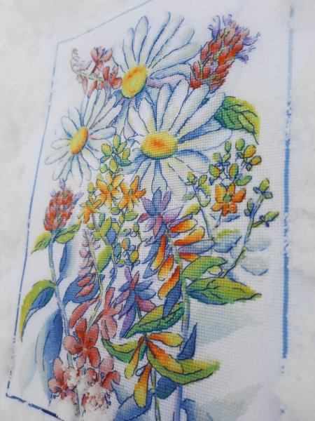 Лесные цветы, схема для вышивки
