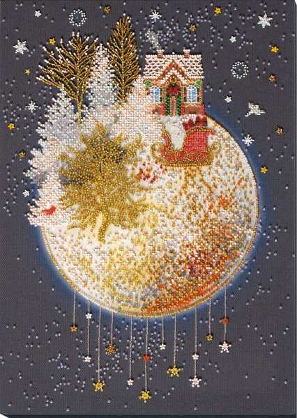 Рождественская сказка, набор для вышивания бисером