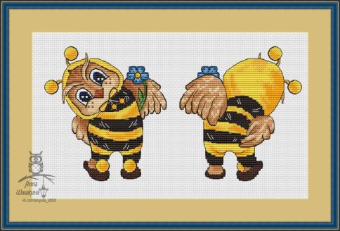 Я-пчёлка!, схема для вышивания