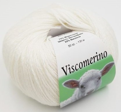 Пряжа Filati Viscomerino 75% мериносовая шерсть, 25% вискоза, 50г/130м