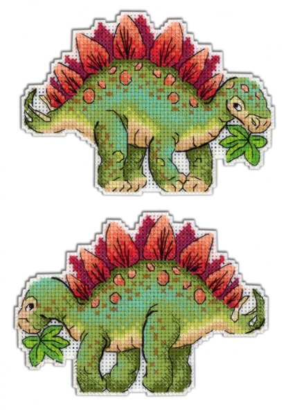 Динозавры. Стегозавр, набор для вышивания