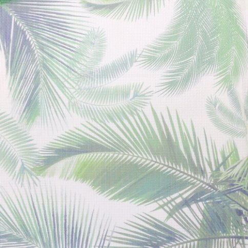 Дизайнерская канва Aida 14, цвет зеленый с пальмами