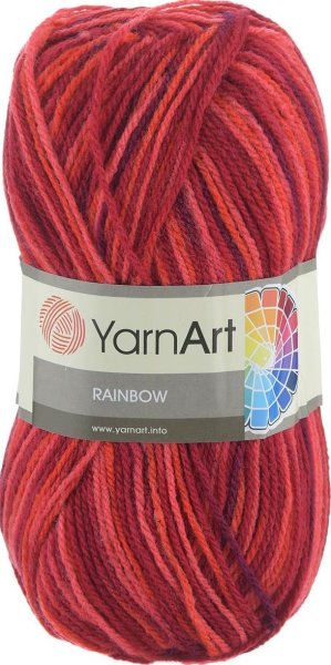 Пряжа поштучно YarnArt Rainbow, 20% шерсть, 80% акрил, 100гр/310м
