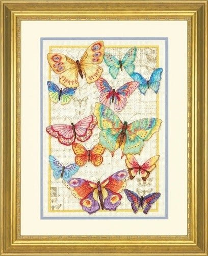 Красота бабочек, набор для вышивания