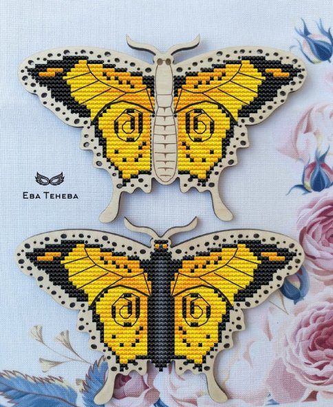 Бабочка "Золото лета", схема для вышивки