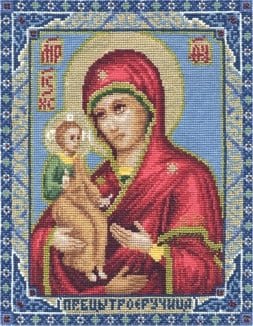 Икона Божией Матери Троеручица , набор для вышивания