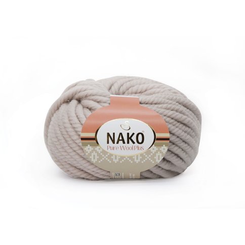 Пряжа Nako Pure Wool Plus 100% шерсть, 100г/30м