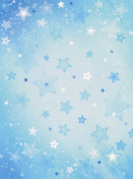 Дизайнерская канва Aida 18, цвет голубой со звездами