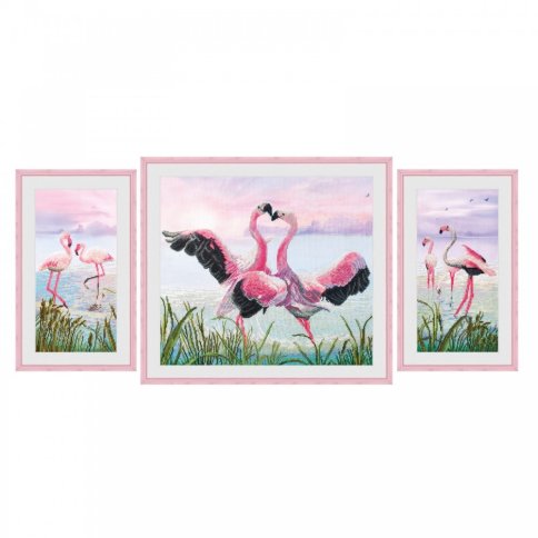 Танец фламинго, набор для вышивания
