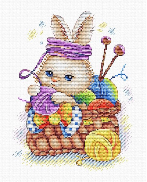 Рукодельный кролик, набор для вышивания