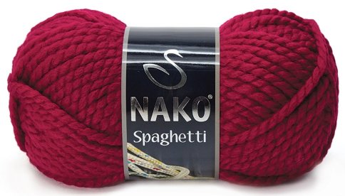 Пряжа Nako Spaghetti 25% шерсть, 75% акрил, 100г/60м
