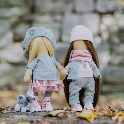 Набор для шитья "Мягкие куклы Подружки Вики и Ники - на прогулку"