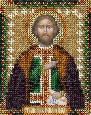 Икона Святого благоверного князя Романа Рязанского, набор для вышивки 