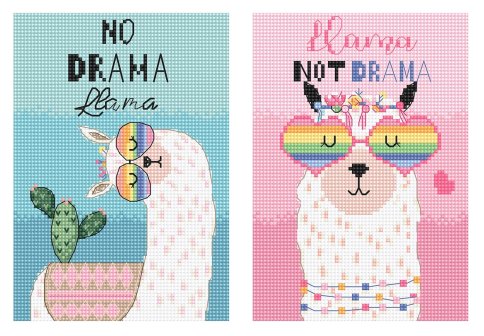 No Drama Llama, набор для вышивания