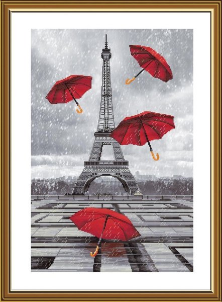 А в Париже дожди!, набор для вышивания