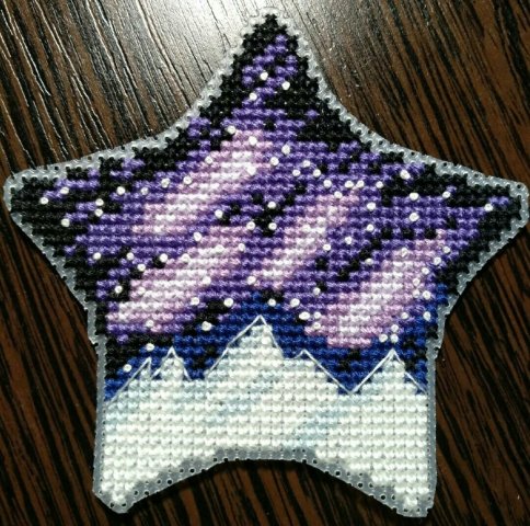 Звезда "Волшебные горы", схема для вышивки