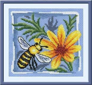 Трудолюбивая пчелка, набор для вышивания