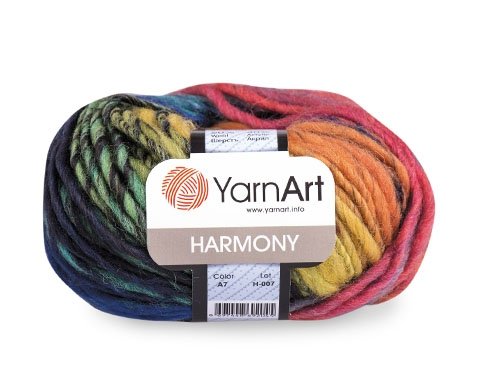 Пряжа YarnArt Harmony, 60% шерсть, 40% акрил, 50гр/80м