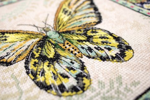 Винтажная бабочка, набор для вышивания