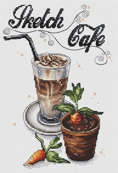 Sketch Cafe, схема для вышивки