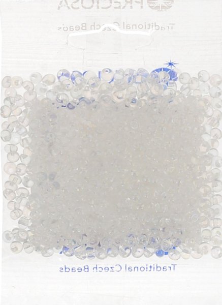 Бисер Preciosa Drops, размер 5/0, радужный, цвет 58205, прозрачный, 50гр