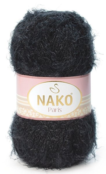 Пряжа Nako Paris, 40% премиум акрил, 60% полиамид, 100г/245м