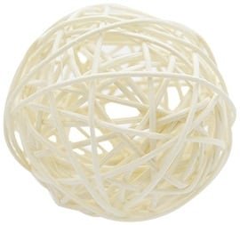 Декоративные шарики плетеные, белые, 7 см, 4 шт
