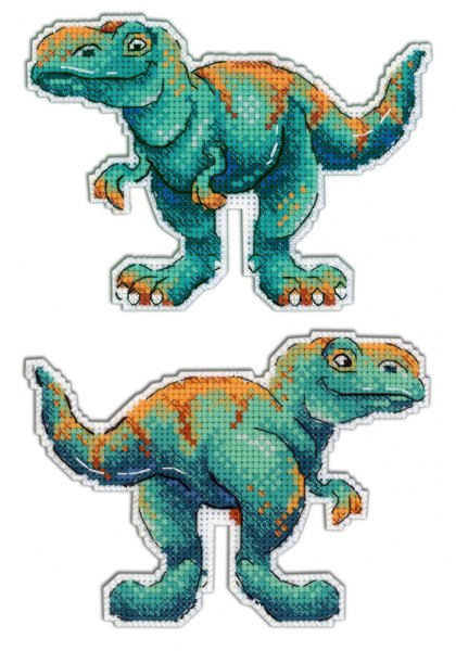 Динозавры. Тираннозавр, набор для вышивания