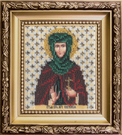 Икона святая мученица Евгения, набор для вышивки