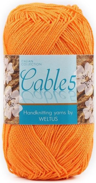 Пряжа Weltus Cable-5 100% мерсеризованный хлопок, 50г/165м