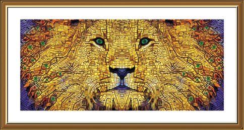 Золотой лев, набор для вышивания