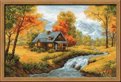 Осенний пейзаж, набор для вышивания