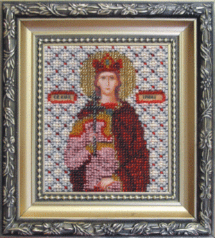 Икона святая мученица Ирина, набор для вышивки