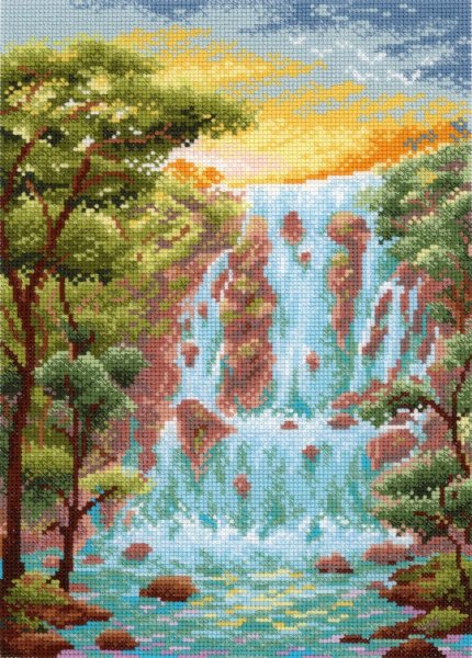 Крутой водопад, набор для вышивания