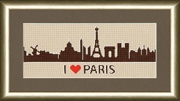 Я люблю Париж, набор для вышивания