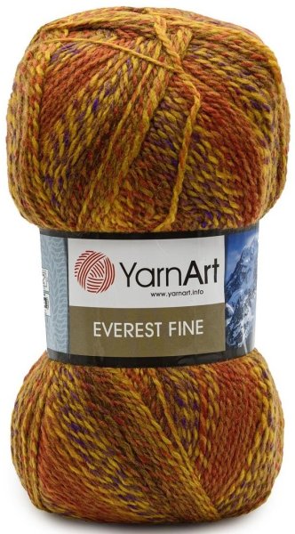 Пряжа YarnArt Everest Fine, 30% шерсть, 70% акрил, 200гр/610м